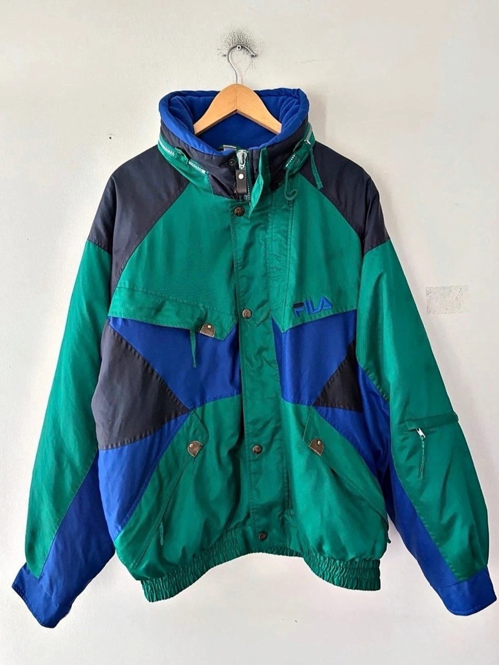 Fila Vintage Fila Ski Team Italia Alberto Tomba Puffer Ski Jacket Vintage Ski